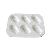 RuiJiao 6 Cavity Non-stick Madeleine Pans Carbon Steel Cake Pan French Dessert Mold Spherical Scallop Madeline Bakeware