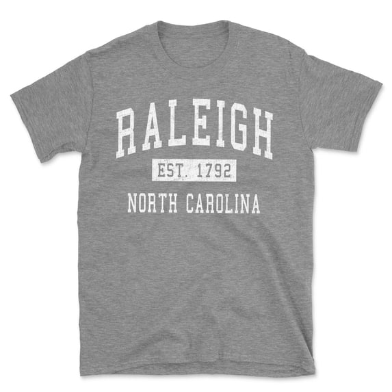 Raleigh North Carolina Classic Established Men's Cotton T-Shirt