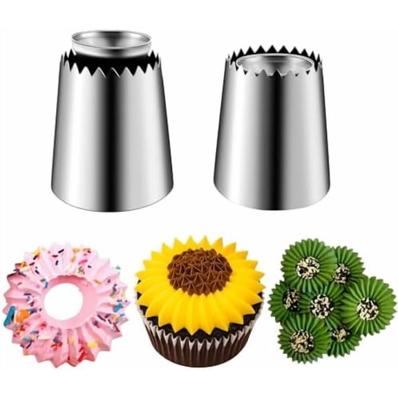 Sultan Tube Piping Tips Set, Stainless Steel Cake Decorating Tips, Frosting Icing Tips for Cupcakes, Cake, Cookie and Decorating（795S 796S）$$Home Decor, Kitchen, & Other