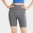 thumbnail image 2 of BLVB Womens Biker Shorts with Pockets High Waisted Butt Lifting Yoga Shorts Athletic Workout Gym Bike Short Leggings, 2 of 5
