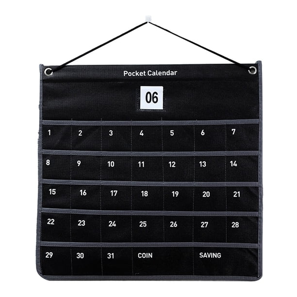 Calendario Mensual, Aplicaciones Anchas Calendario de Bolsillo Colgante de Pared Apariencia Simple Para Sala de Estar