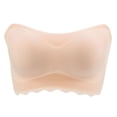 thumbnail image 4 of Sujetador sin tirantes de talla grande para niñas gorditas, push-up, antideslizante, de gran tamaño, con parte superior de tubo fino, con parche invisible en el pecho, ropa interior para mujeres, 4 of 4