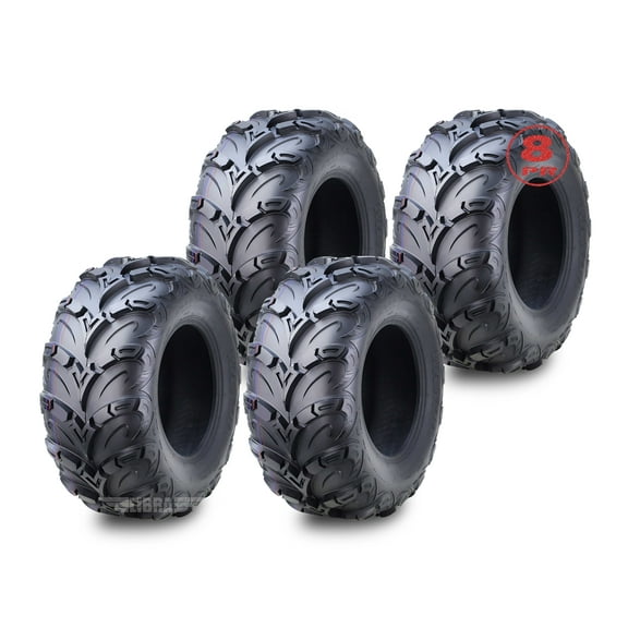 4 Premium WANDA 8PR Mud Sling ATV Tires 25x10x12 fit 2016 Cub-Cadet VOLUNTEER WT