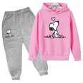 thumbnail image 1 of Sudadera con capucha y pantalones de dibujos animados para niños y niñas, abrigo de Snoopy para primavera, otoño e invierno, regalos de vacaciones, 1 of 5