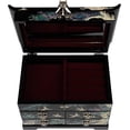 thumbnail image 2 of February Mountain Mother of Pearl Wooden Jewelry Organizer Box – Jewelry Storage Box for Women, Features Spacious Drawers, Ideal for Rings, Bracelets, Watches, Chains, Accessories, 2 of 5