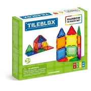 Tileblox Rainbow Multicolor Magnetic Tiles 14 Pieces
