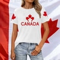 thumbnail image 2 of Gyexs T-Shirt Graphique Patriotique pour Femmes, Tenue d'Été Décontractée, Confortable, Manches Courtes, Col Rond (Blanc et M), 2 of 4