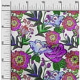 thumbnail image 2 of oneOone Georgette Viscose Purple Fabric Florals Sewing Craft Projects Fabric Prints By Yard 42 Inch Wide, 2 of 4