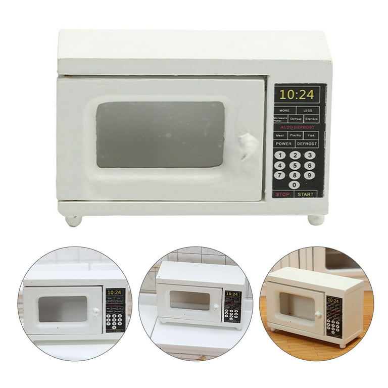 1/12 DollHouse Miniature Microwave oven Home Kitchen Model Accessory Kids  T~L6