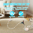 thumbnail image 2 of Interactive Cats Toy with LED Rainbow Lights, Feathers, Touch Control and Sound Control, 2 of 8
