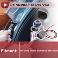 thumbnail image 2 of 1 Juego de Cableado de Zócalo de Luz de Reversa para Jeep Grand Cherokee 2014-2021 No. 68220972AA Conector de Pigtail de Bombilla, 2 of 7