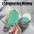 thumbnail image 6 of Key Fob Cover Compatible with Buick Enclave Envision 2021-2026 Honda Prologue 2024-2026 Keychain Case Holder Protector,Orange, 6 of 7