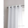 thumbnail image 2 of Karina Semi-Sheer Window Treatments Elegant Grommet Curtain Panels For Any Room (54" W x 84" L, White), 2 of 4