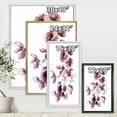 thumbnail image 4 of Designart 'Purple Wildflowers On White III' Traditional Framed Canvas Wall Art Print, 4 of 5