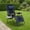 Black+Blue, variant on Demi Bonn Oversized Padded Zero Gravity Chair, Foldable Patio Recliner, 30" Wide Seat Anti Gravity Lounger with Cup Holder, Support 400 LBS, Black+Red
