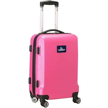 NCAA Gonzaga Bulldogs Pink Hardcase Spinner Carry On Suitcase