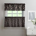 thumbnail image 2 of Pioneer Kitchen Curtains and Valance Set 24 Inch Tier Beautifl Floral Flower Curtains Small Drapes for Cafe Living Room Bathroom Farmhouse 3 Pieces Set Rod Pocket, 2 of 6