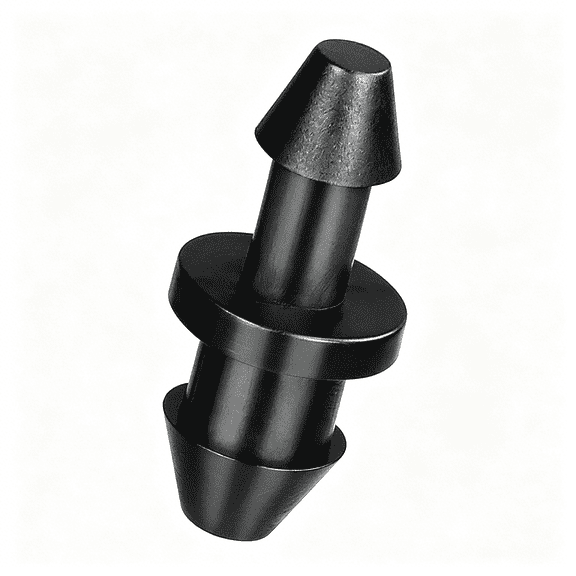 ICERUN 1/4" Drip Irrigation End Plug Fittings,60 Pieces Drip Barbed End Cap Connectors for 1/4 Inch Irrigation Tubing,Drip Line Goof Plugs for Garden Lawn Systems