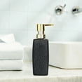 thumbnail image 6 of CuiLiyq Frosted Soap Dispenser with Soap Pump Dispenser, Refillable Lotion Dispenser for Bathroom Vanity Countertop, Glass Shampoo Dispenser (Black), 6 of 6
