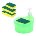thumbnail image 3 of Fiocias Dish Soap Dispenser and Sponge Holder, 2 in 1 Design, Dish Soap Dispenser with 6 Green, 3 of 9