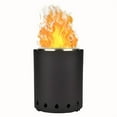thumbnail image 1 of LEEYNEER Foyer Portatif en Acier Inoxydable pour Table, Foyer de Table pour Usage Intérieur et Extérieur, Foyer Solo Sans Fumée pour Chauffage, BBQ et Fête, Fabricant Compact de S‘mores, Cadeau de Noël Parfait pour, 1 of 6