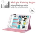 thumbnail image 5 of Allytech iPad Mini 6 Case with Pencil Holder, Cover for iPad Mini 6th Gen 2021(8.3 inch), Folding Stand PU Leather Auto Wake Sleep Wallet Card Holder Business Style Case for A2567/A2568/A2569, Pink, 5 of 7