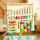 thumbnail image 1 of Tablero magnético de madera 4 en 1 | Laberinto de cuentas de colores, xilófono y juego de números | Juguete educativo de aprendizaje temprano para niños pequeños, 1 of 6