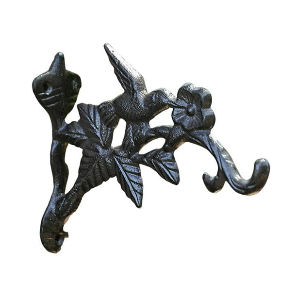 Gancho para para cestas colgantes, colgador de de hierro, decoración de pared, colgador de comedero para pájaros para pared, exterior,