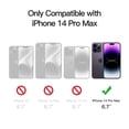 thumbnail image 5 of JETech Matte Case for iPhone 14 Pro Max 6.7-Inch, Shockproof Military Grade Drop Protection, Frosted Translucent Back Phone Cover, Anti-Fingerprint (Deep Purple), 5 of 6
