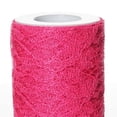 thumbnail image 2 of BalsaCircle 6" x 10 Yards Fuchsia Glittered Lace Fabric Roll Crafts Sewing, 2 of 2