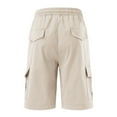 thumbnail image 5 of HCNTES Men's Cargo Hiking Shorts with Belt Lightweight Tactical Shorts with Pockets for Casual Work Golf,L Beige, 5 of 5