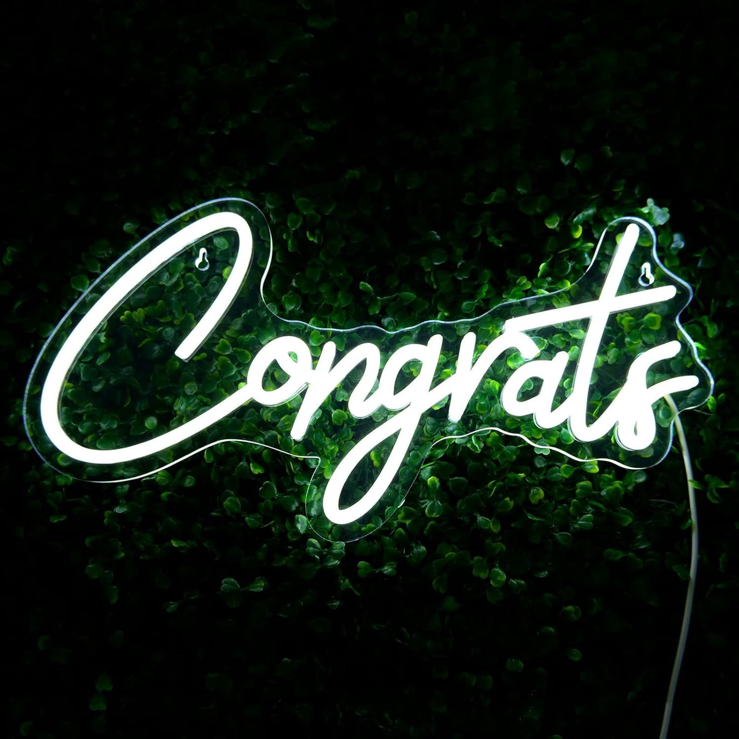 Congrats Grad Neon Sign,Hanging & Tabletop Congrats Grad Sign for Backdrop,Grad Neon Lights for Bedroom,Graduation Led Signs Class of 2026,Graduation Gift for Room Dorm Decor