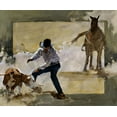 thumbnail image 2 of Knauf, J.E. 14x12 White Modern Wood Framed Museum Art Print Titled - Gotcha!, 2 of 4