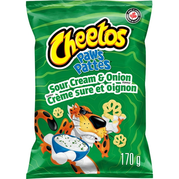 Cheetos Paws Sour Cream & Onion Flavoured Snacks, 170 g Walmart.ca