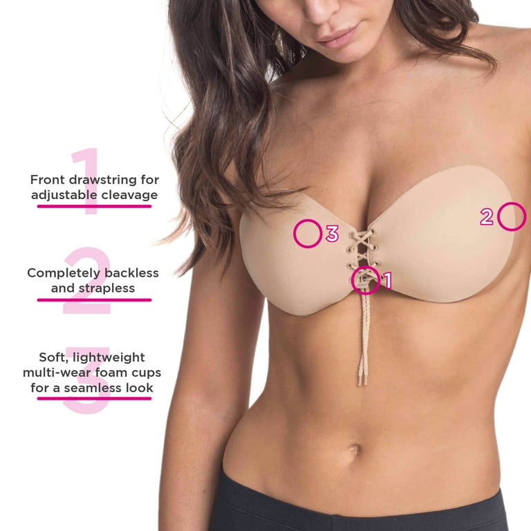 Maidenform Sweet Nothings Lace Up Adhesive Bra