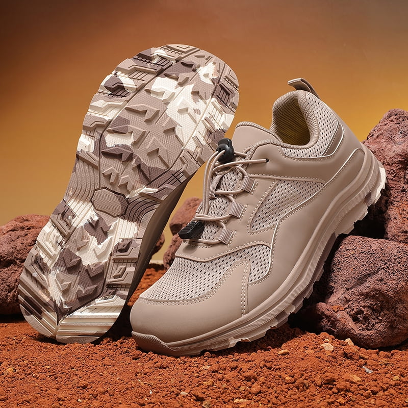 Men's Outdoor Wide-Toe Shoes, Lightweight Wide-Soled Hiking Shoes, Large-Size Wide-Fit Mountaineering Shoes