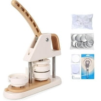 RONSHIN Button Maker Machine 58mm 3rd Gen, 100pcs Button Parts, Circle Cutter, Magic Book, Installation Free 58mm(2.25in) DIY Pin Badge Button Maker Press Machine Badge Punch Press