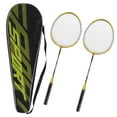thumbnail image 2 of Juego De Raqueta De Bádminton, Raqueta De Bádminton Con Antideslizante Que Reduce La Resistencia Al Aire Para Entrenamiento De Aficionados, 2 of 7