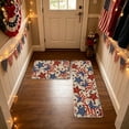 thumbnail image 4 of Patriotic 4th Of July Doormat Set USA Flag Star Non Slide Welcome Mat For Independence Day Front Door Entryway Decor, 4 of 6