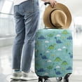 thumbnail image 2 of Light Blue Dinosaurs Clouds Trees Pattern Luggage Cover Fashion Suitcase Cover Baggage Covers Fit 25-28 Inch Luggage (Go Travel), 2 of 5