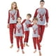 xiaxaixu Correspondant Pyjama de Famille Définit les Vêtements de Nuit de Noël PJ Imprimé Haut avec Bas de Plaid – image 3 sur 6