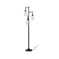 thumbnail image 4 of Better Homes & Gardens 63.5 in 3 Light Contemporary Black Floor Lamp Clear Glass, 4 of 13