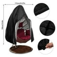 thumbnail image 6 of HEJULIK Patio Egg Chair Cover with Zipper Rattan Seat Furniture Sun Protector Garden Patio Waterproof, 6 of 7