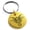 Gold, variant on Stainless Steel Oriental Dark Dragon Engraved Small Medallion Circle Charm Keychain Keyring
