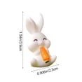 thumbnail image 3 of Hiroekza Easter Decor, Easter Small Bunny Ornament Resin Ornament Easter Gifts for Kids, 3 of 6