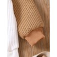 thumbnail image 5 of TSEXIEFOOFU Baby Kids Boys Girls Sweatshirt Long Sleeve Crew Neck Contrast Color Pullover Tops, 5 of 9