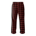 thumbnail image 6 of Men's Allover Printed Home Pants Sleeping Pajama Pants Long Pants with Plush Fabric - Comfortable for Lounge Wear with Soft and Warm Material,Black,L, 6 of 6