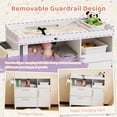 thumbnail image 3 of Ktaxon 2-Drawer Baby Changing Table, Infant Dresser with Storage, Nursery Diaper Changing Station for Bedroom, White, 3 of 9