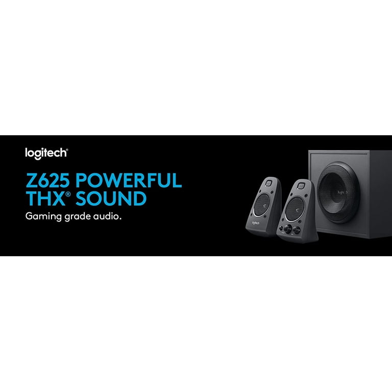 Logitech Z625 2.1 Speaker System - 200 W RMS - Black - Walmart.com