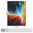 thumbnail image 4 of Nawypu Galaxy Blanket, Warm Space Throw Blankets, Lightweight and Soft Fuzzy Flannel Blanket for Couch Sofa Bedding or Decoration, Luxury Lap Nebula Blankets, Starry Sky,, 4 of 6